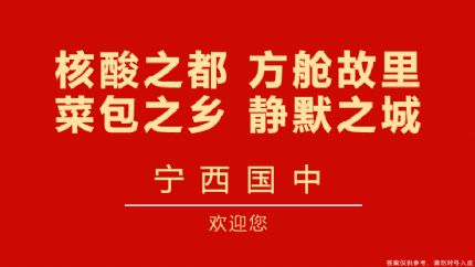 核酸之都、方舱故里、菜包之乡、静默之城____欢迎您！